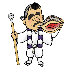 白装束を着た山伏のイメージ